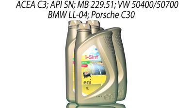 Eni i-sint 5W-30 3 x 1 Liter VW 50400 + 50700, BMW LL04, MB 229.51 Motor?l