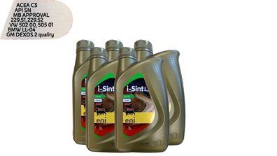 Eni i-sint MS 5W-30 5x1 Liter Motoröl BMW LL04, MB 229,51. GM Dexsos2