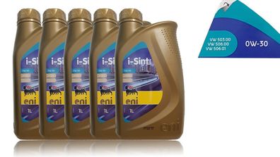 Eni i-sint Tech 0W-30, 5x1 Liter Motoröl VW 50300, 50600/ 50601