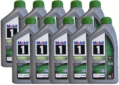 Mobil 1 ESP 5W 30 10x1 Ltr VW 50400 + 50700