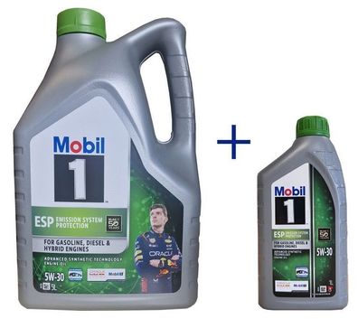 Mobil 1 ESP 5W-30 LongLife 1x5 + 2x1L VW 50400 50700 , MB 229.51, MB 229.52