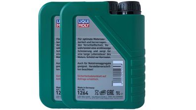 Liqui Moly 1264 Rasenmäheröl SAE 30 2x1 Liter Dose