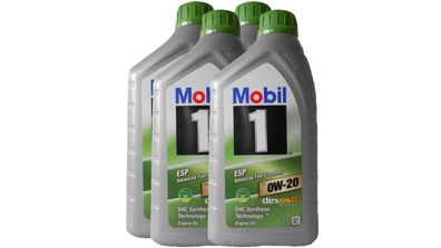 Mobil 1 ESP x2 0W-20 4x 1 Liter VW 508 00 / 509 00