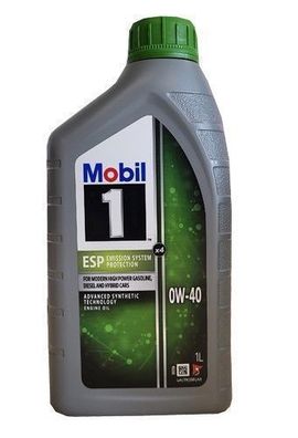 Mobil 1 ESP X4 0W 40 VW 511 00, Porsche C40 ACEA C3 , 1 Liter Motoröl