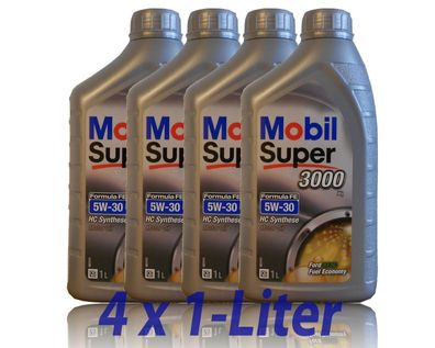 Mobil Super 3000 Formula FE ( Ford ) 5W-30 4x1 Liter Motor?l ACAE A5/ B5