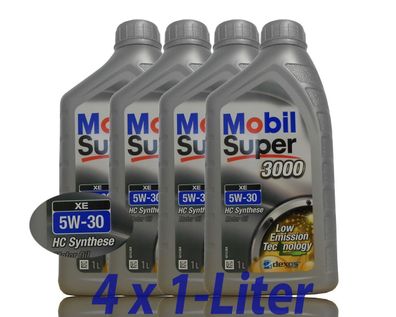 Mobil Super 3000 XE 5W-30 4 x1, MB 229.51, Dexos2