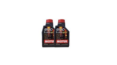 Motul 8100 X-cess 5W-40 2x1 Liter Motoröl MB 229.5, PSA 2296, RN700, VW 502 00