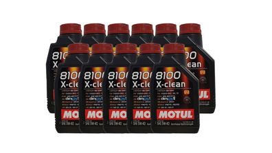 Motul 8100 X-clean 5W40 11 x 1 Liter , Opel GM dexos2, MB 229.51