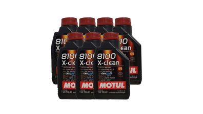 Motul 8100 X-clean 5W40 7 x 1 Liter , Opel GM dexos2, MB 229.51