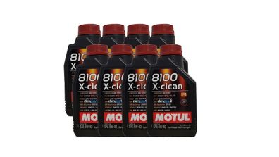 Motul 8100 X-clean 5W40 8 x 1 Liter , Opel GM dexos2, MB 229.51