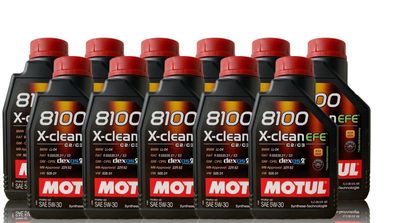 Motul 8100 X-CLEAN EFE C2/ C3 5W30, BMW LL04, Dexos2, MB 229.52 11x1 liter