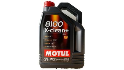 MOTUL 8100 X-CLEAN+ 5W-30 ACEA C3 MB 229.51 VW 50400 VW 50700 1x5 Liter