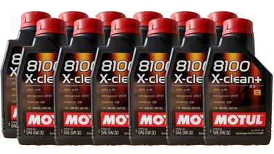 MOTUL 8100 X-CLEAN+ 5W-30 BMW LL04 MB 229.51 VW 50400 VW 50700 12x1 Liter