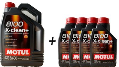 MOTUL 8100 X-CLEAN+ 5W-30 BMW LL04 MB 229.51 VW 50400 VW 50700 5 + 5 liter