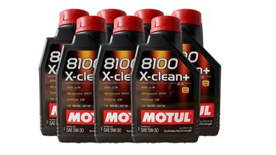 MOTUL 8100 X-CLEAN+ 5W-30 BMW LL04 MB 229.51 VW 50400 VW 50700 7x1 Liter