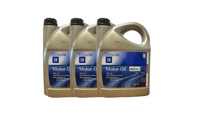 Original OPEL GM MOTOR?L 5W-30 3 x 5 Liter 95599877 Dexos1 Gen3 ( Gen2)