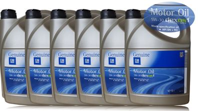 Original OPEL GM MOTOR?L 5W-30 6 x 5 Liter 95599877 Dexos 1 GEN 3 ( Gen2)