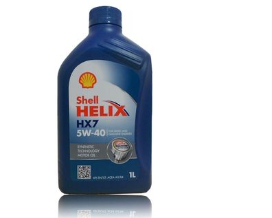 Shell Helix HX7 5W40 Motor?l MB 229.3 Fiat, Renault, MB 229.3 1 Liter