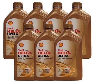 Shell Helix ULtra 0W-40 7 x1 Liter Motoröl MB 229.5 RN 700 RN 710