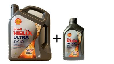 Shell Helix Ultra 5W40 5 Liter Kanne + 1 Liter Dose Motor?l MB 229.5 + BMWLL01