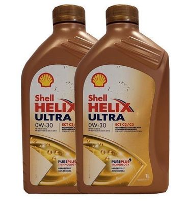 Shell Helix Ultra ECT C2/ C3 0W-30 2x1 Liter , MB 229.52, VW 50400 Longlife 3