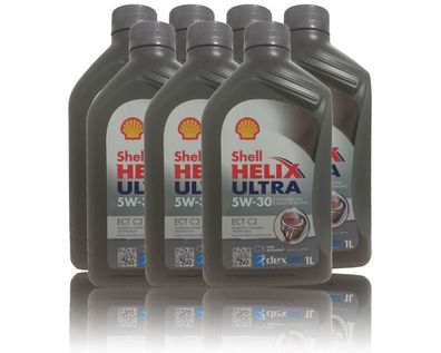 Shell Helix Ultra ECT C3 5W-30 7x 1Liter Motor?l Keine VW Freigabe , BMW LL04,