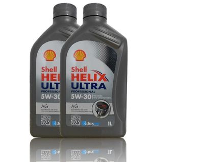 Shell Helix Ultra Professional AG 5W30 2x1 Liter Opel GM Dexos2 Motor?l