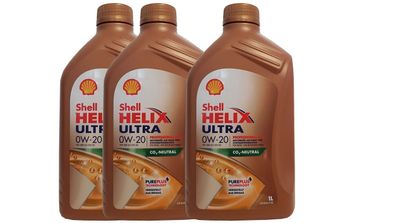Shell Helix Ultra Professional AV-L 0W-20 VW50800/50900 ACEA C5, 3x1 Liter