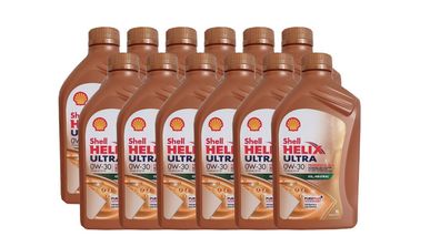 Shell Helix Ultra Professional AV-L 0W30 12x 1Liter Motoröl VW 50700