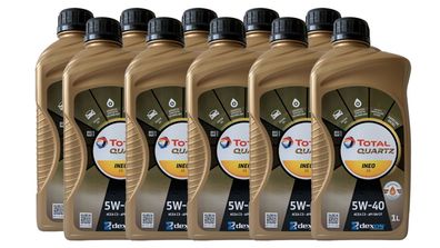 Total Quartz INEO C3 5W-40 10x1 Liter VW FIAT FORD MB229.51 Dexos2