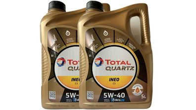Total Quartz INEO C3 5W-40 2x 5 Liter Kanne VW FIAT FORD MB229.51 Dexos2
