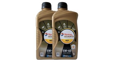 Total Quartz INEO C3 5W-40 2x1 Liter VW FIAT FORD MB229.51 Dexos2