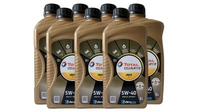 Total Quartz INEO C3 5W-40 7x1 Liter VW FIAT FORD MB229.51 Dexos2