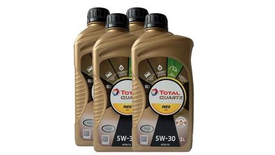 Total Quartz Ineo ECS 5W 30 Motoren?l 4x1 Liter