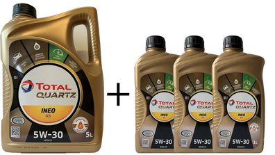 Total Quartz Ineo ECS 5W 30 Motoren?l 5 + 3 Liter