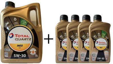 Total Quartz Ineo ECS 5W 30 Motoren?l 5 + 4 Liter
