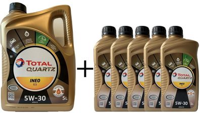 Total Quartz Ineo ECS 5W 30 Motoren?l 5 + 5 Liter