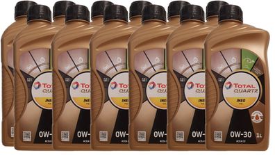 Total Quartz Ineo FDE 0W-30 ACEA C2, Ford WSS-M21950-A, STJLR.03.5007 12x1 Liter