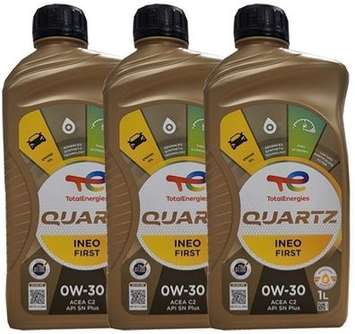 Total Quartz INEO First 0W-30 3x1 Liter