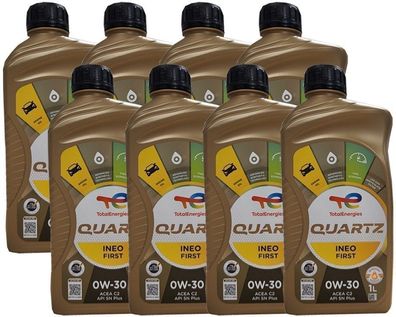 Total Quartz INEO First 0W-30 8x1 Liter