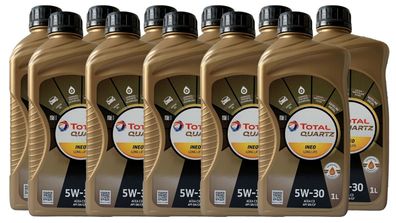 Total Quartz Ineo Longlife 5W 30 Motorenöl 11x1 Liter VW 50400 + 50700