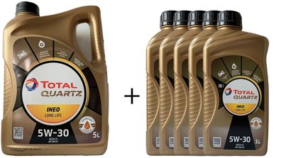Total Quartz Ineo Longlife 5W 30 Motorenöl 1x5 und 5x1 Liter VW 50400 + 50700