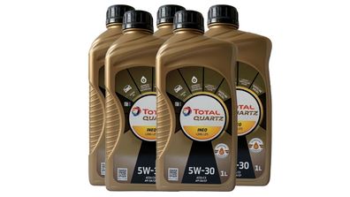 Total Quartz Ineo Longlife 5W 30 Motorenöl 5x1 Liter VW 50400 + 50700