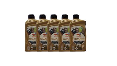 Total Quartz INEO X-tra First 0W-20 5x1 Liter