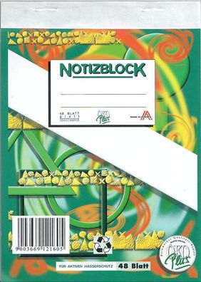 Notizblock A6 48 Blatt glatt