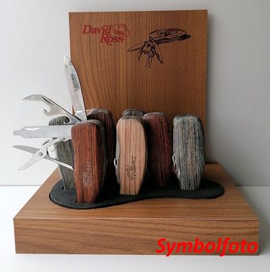 Taschenmesser David Ross aus Holz, Mulitfunktion (div Farbe)