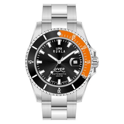 UMR RUHLA Automatic 80842 Herren Armbanduhr Taucher 20ATM, Limitierte Edition