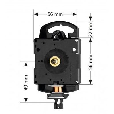 Quarz-Pendeluhrwerk Hermle 2200, ZWL 26mm