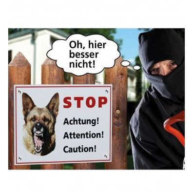 Warnschild Hund