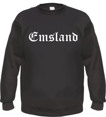 Emsland Sweatshirt - Altdeutsch - bedruckt - Pullover